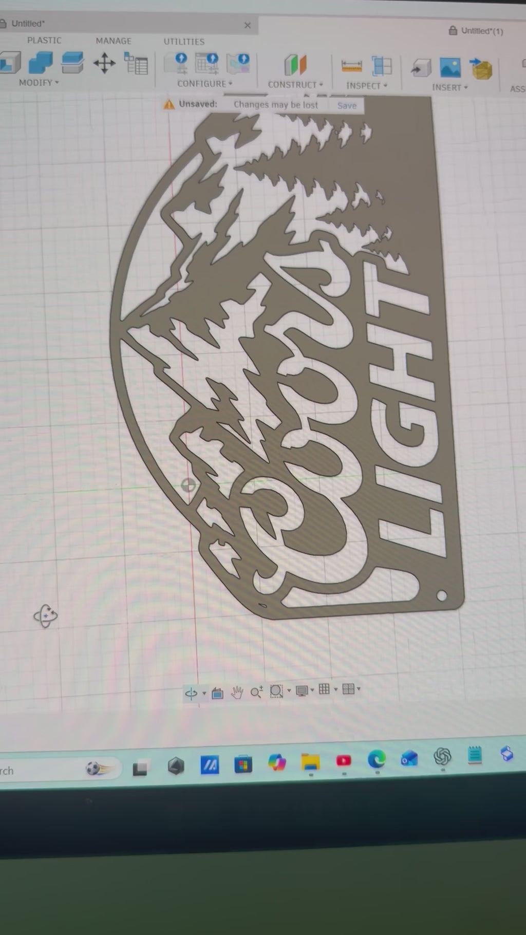 Custom Coors Light metal sign.